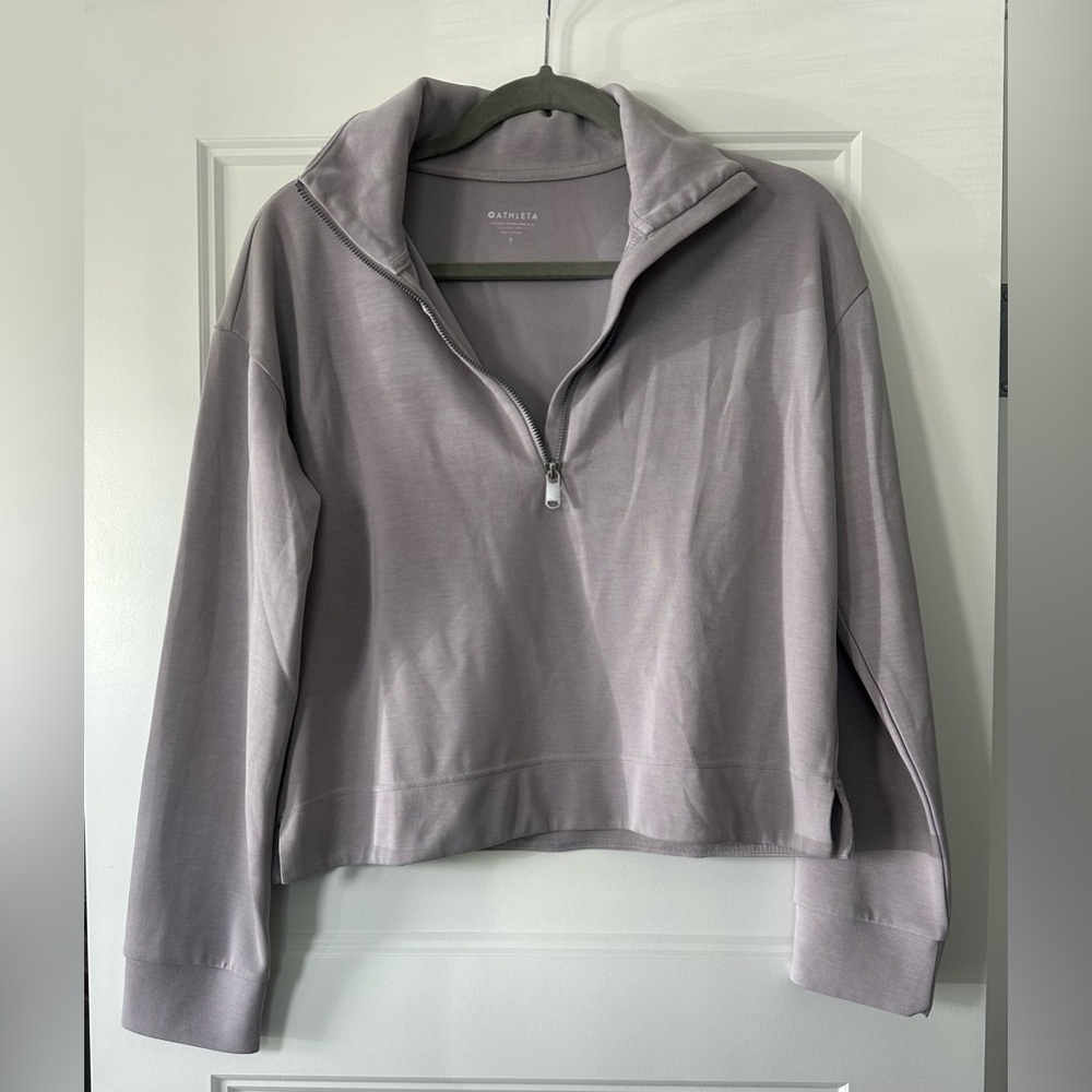 Women's Lavender Quarter-Zip Sweatshirt
